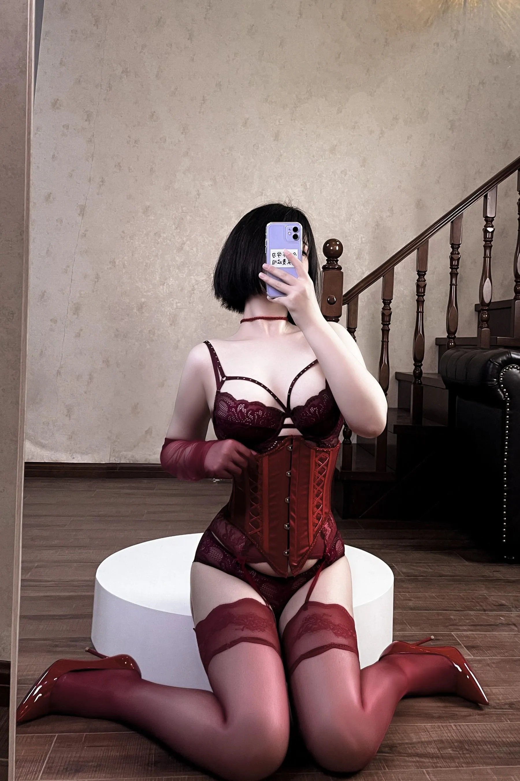 半半子 – NO.67 RED 赤紅 Vol.03 [57P]插图8